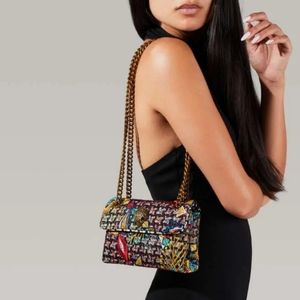 KURT GEIGER LONDON TWEED MINI KENSINGTON